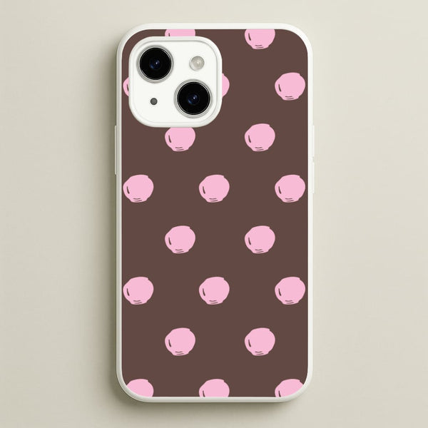 Chocolate & Strawberry Buttons iPhone 14 Case