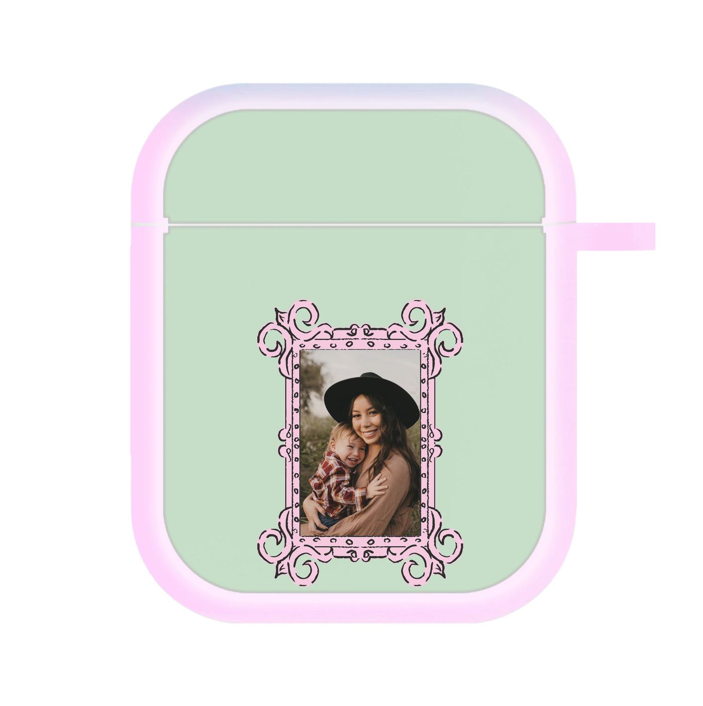 Pink Photo Frame - Personalised Mother's Day AirPods Case