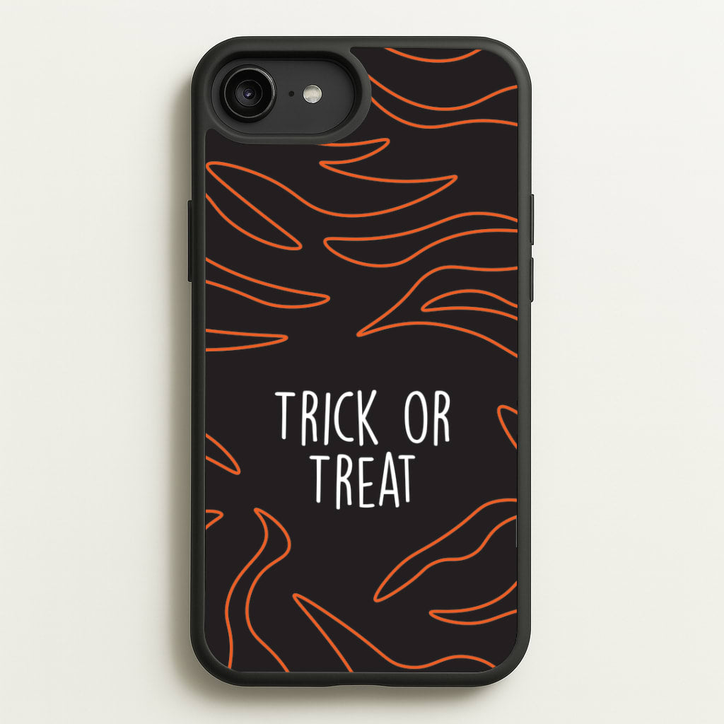 Zebra Print Trick Or Treat iPhone 6 Plus / 7 Plus / 8 Plus Case