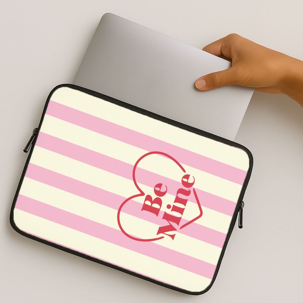 Be Mine Stripey MacBook Cover