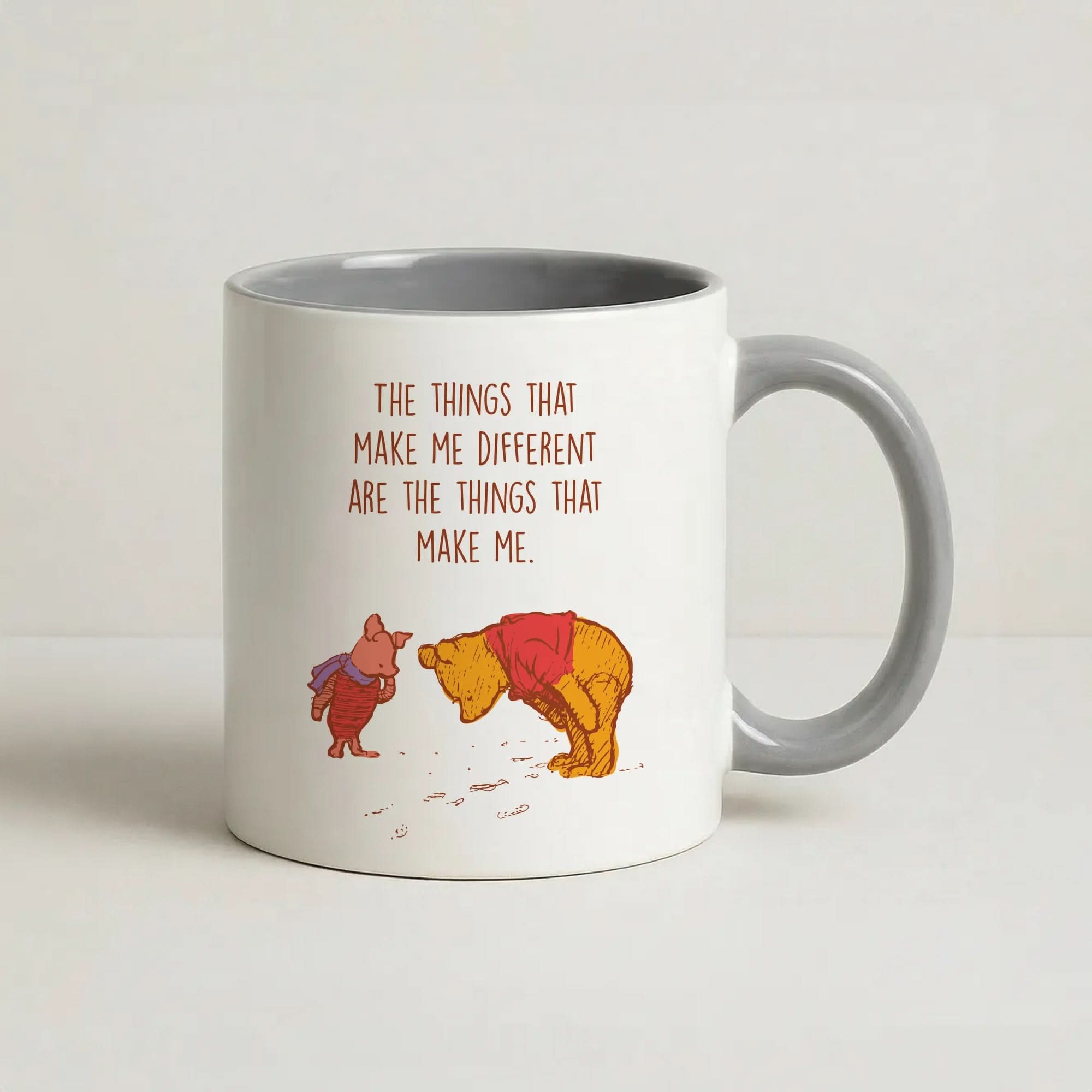 The Things That Make Me Different Grey Mug