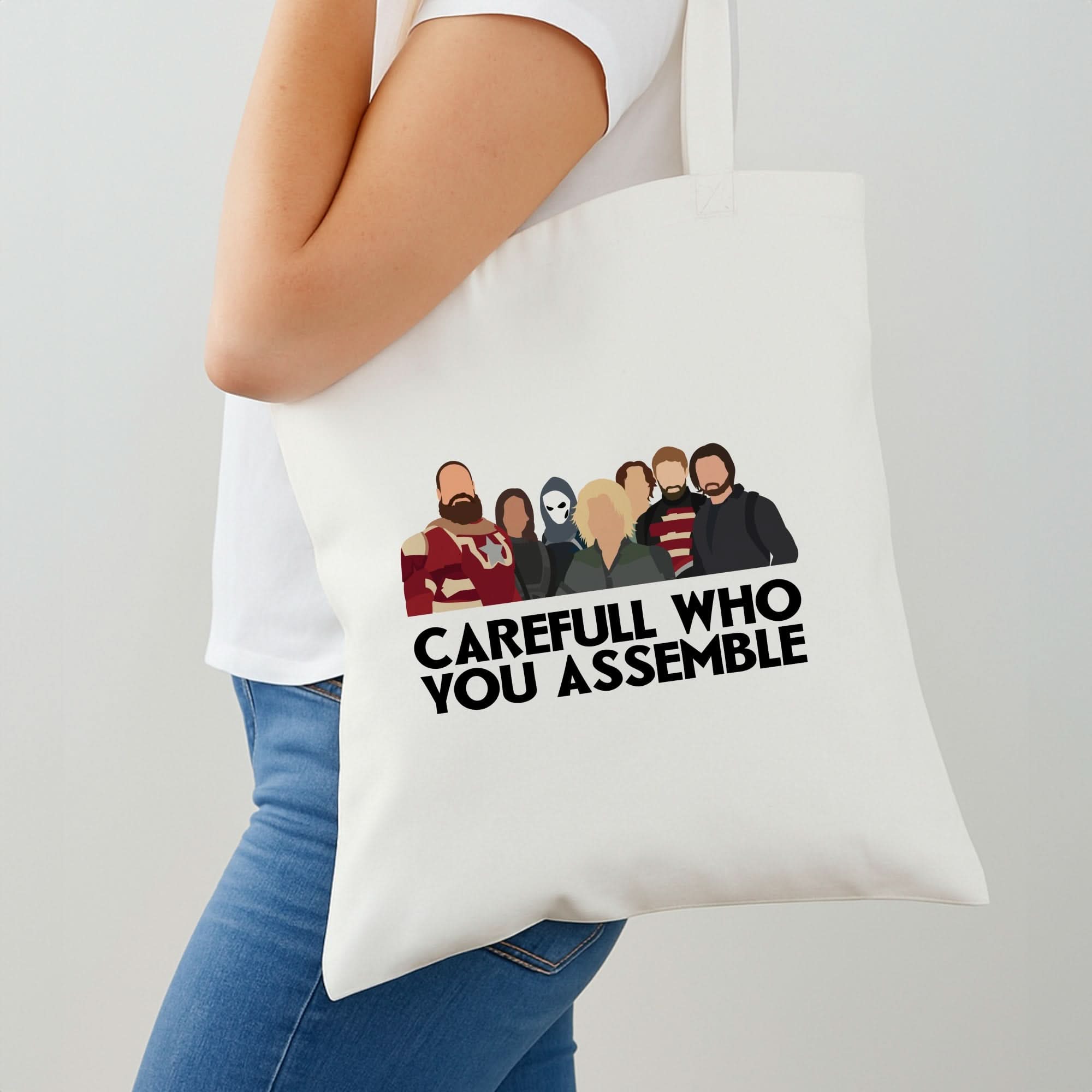 Careful Who You Assemble Shoulder Bag