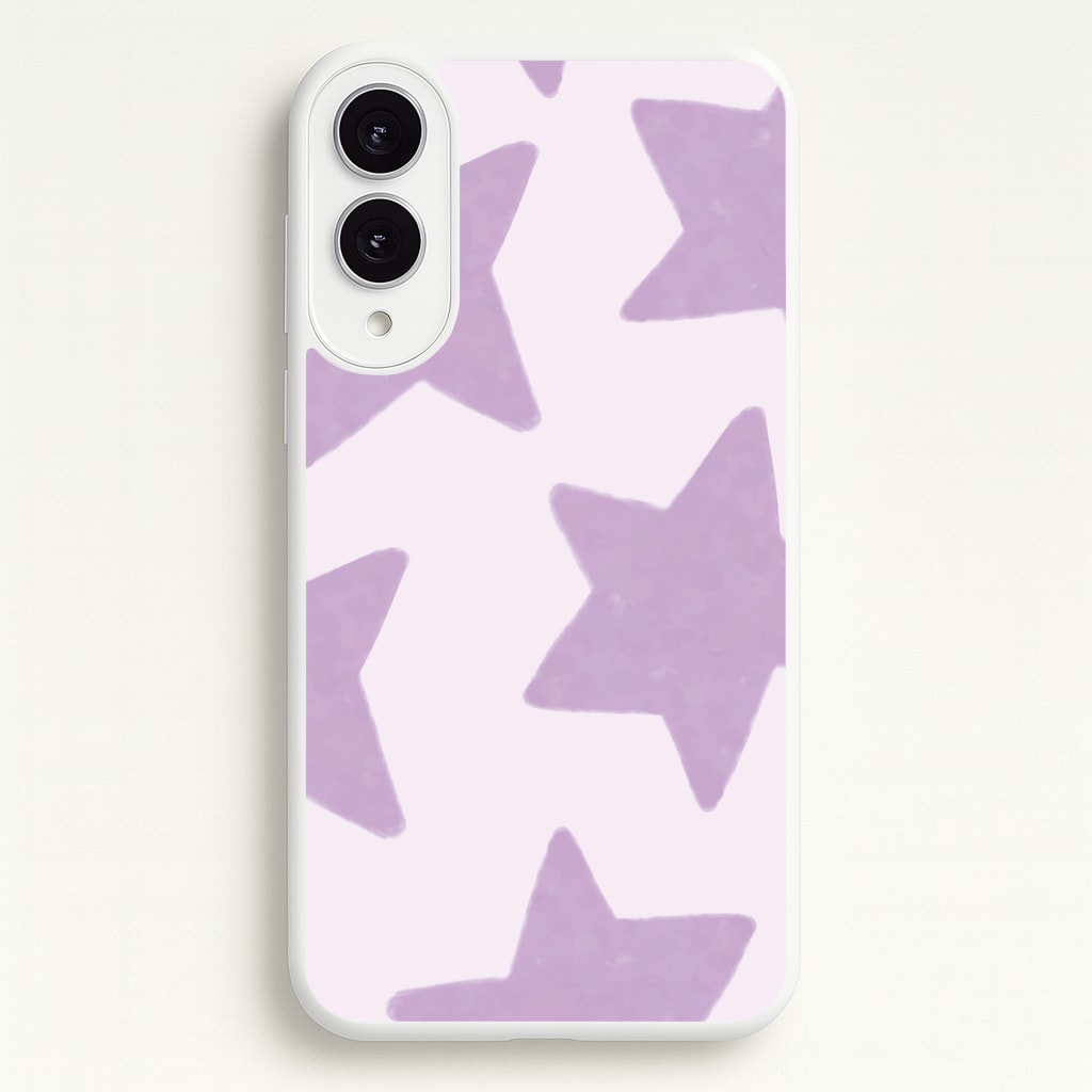 Lilac Stars Galaxy S25 Edge Case