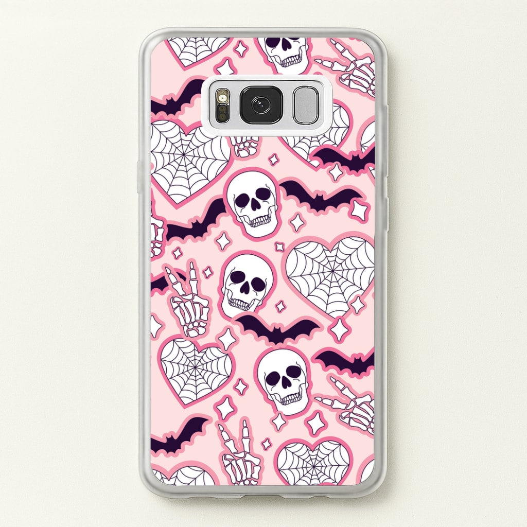 Cute Halloween Stickers Pattern Galaxy S8 Case
