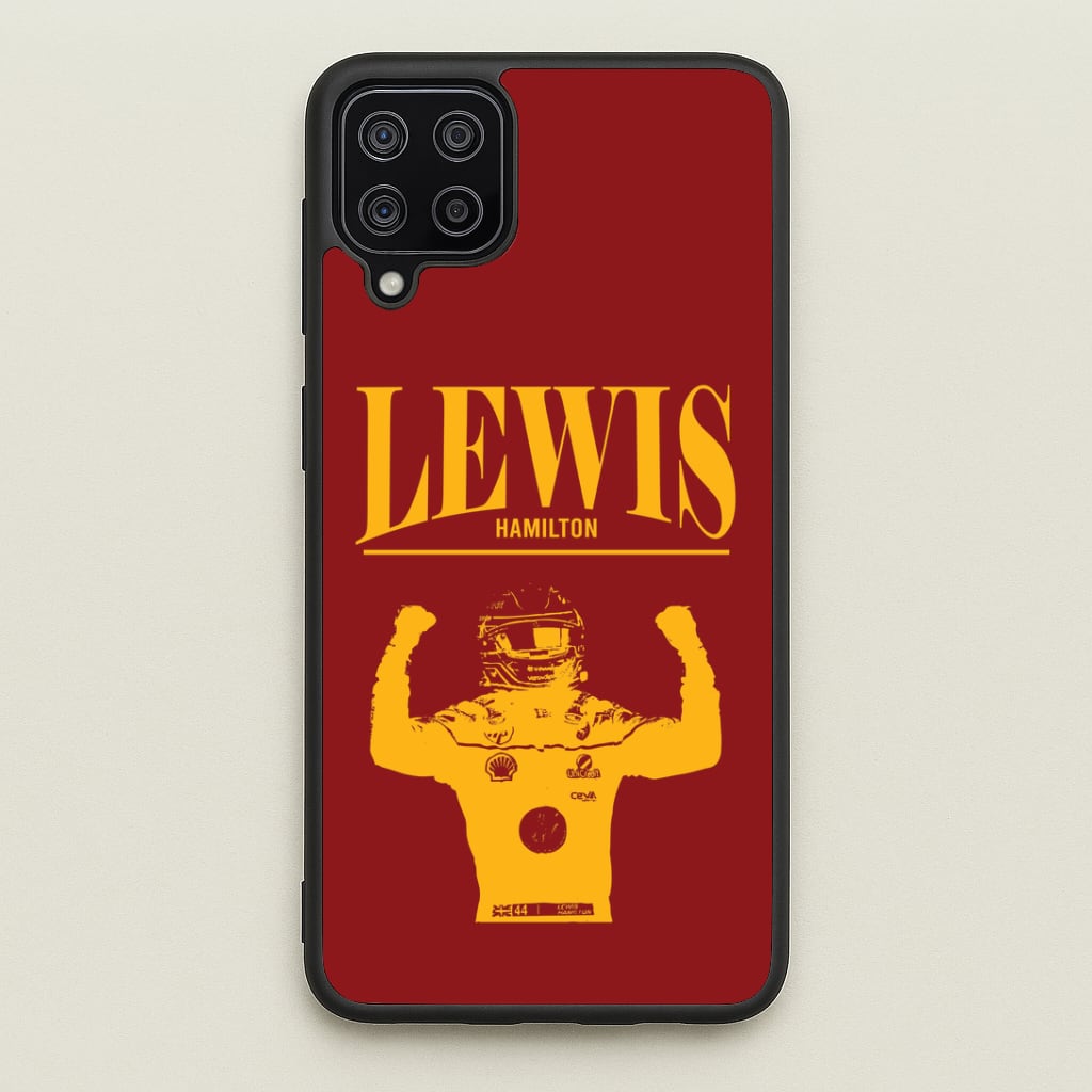 Lewis Red And Gold Galaxy A12 Case