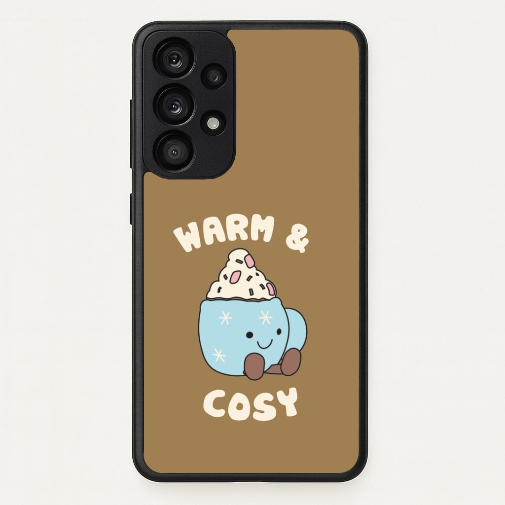 Hot Cocoa Plush Quote Galaxy A53 Case