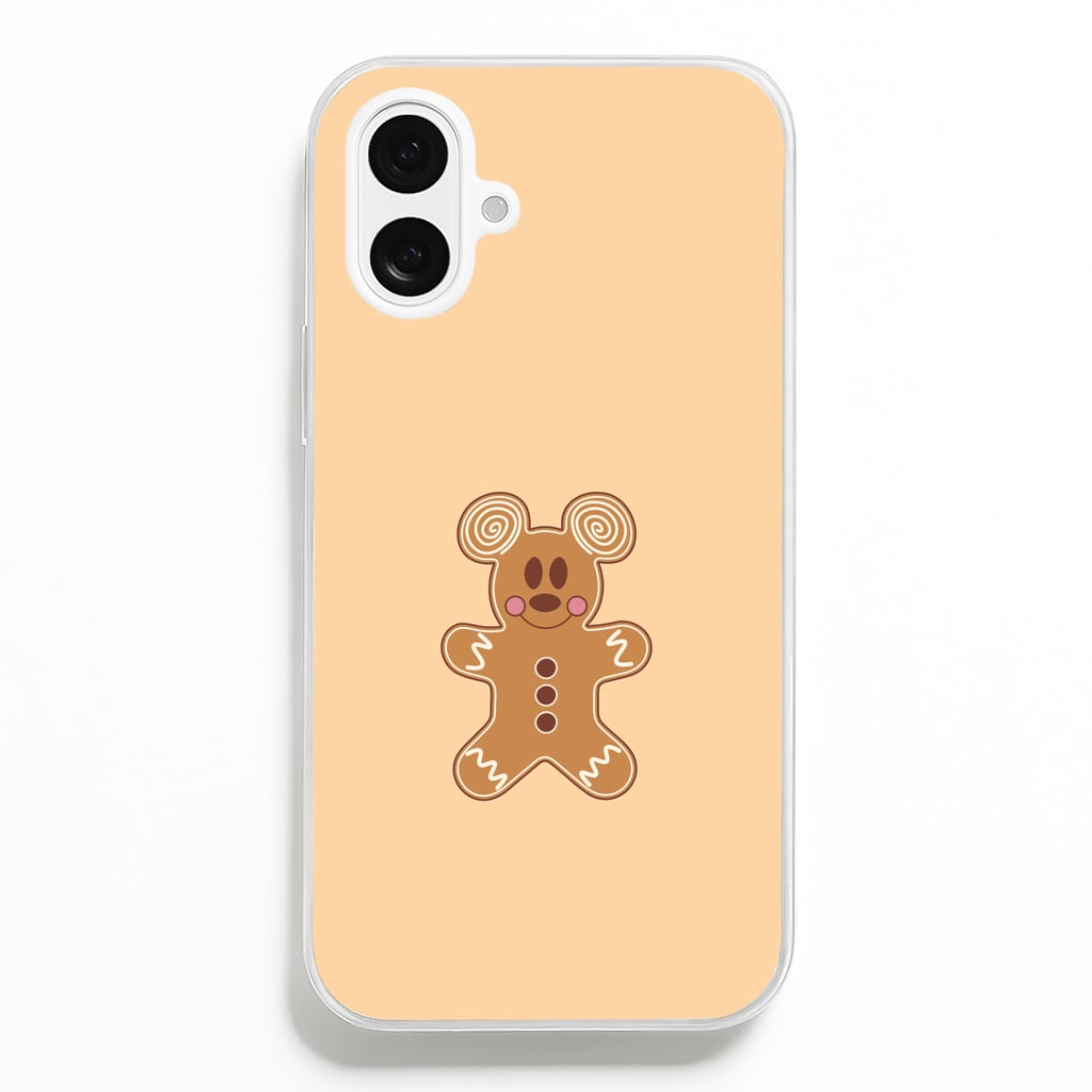 Cartoon Mouse Gingerbread iPhone 16 Plus Case