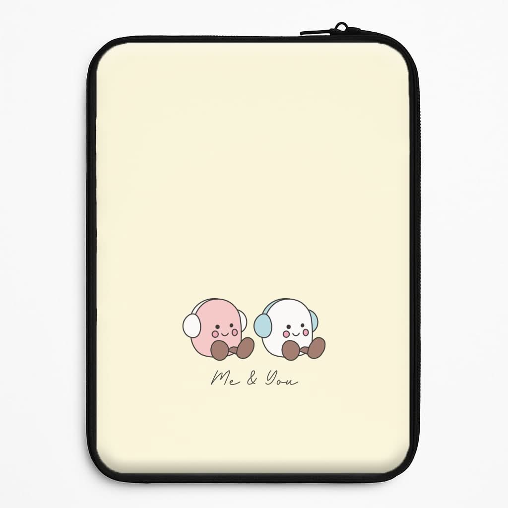 Cute Christmas Marshmellow Plushies Laptop Sleeve