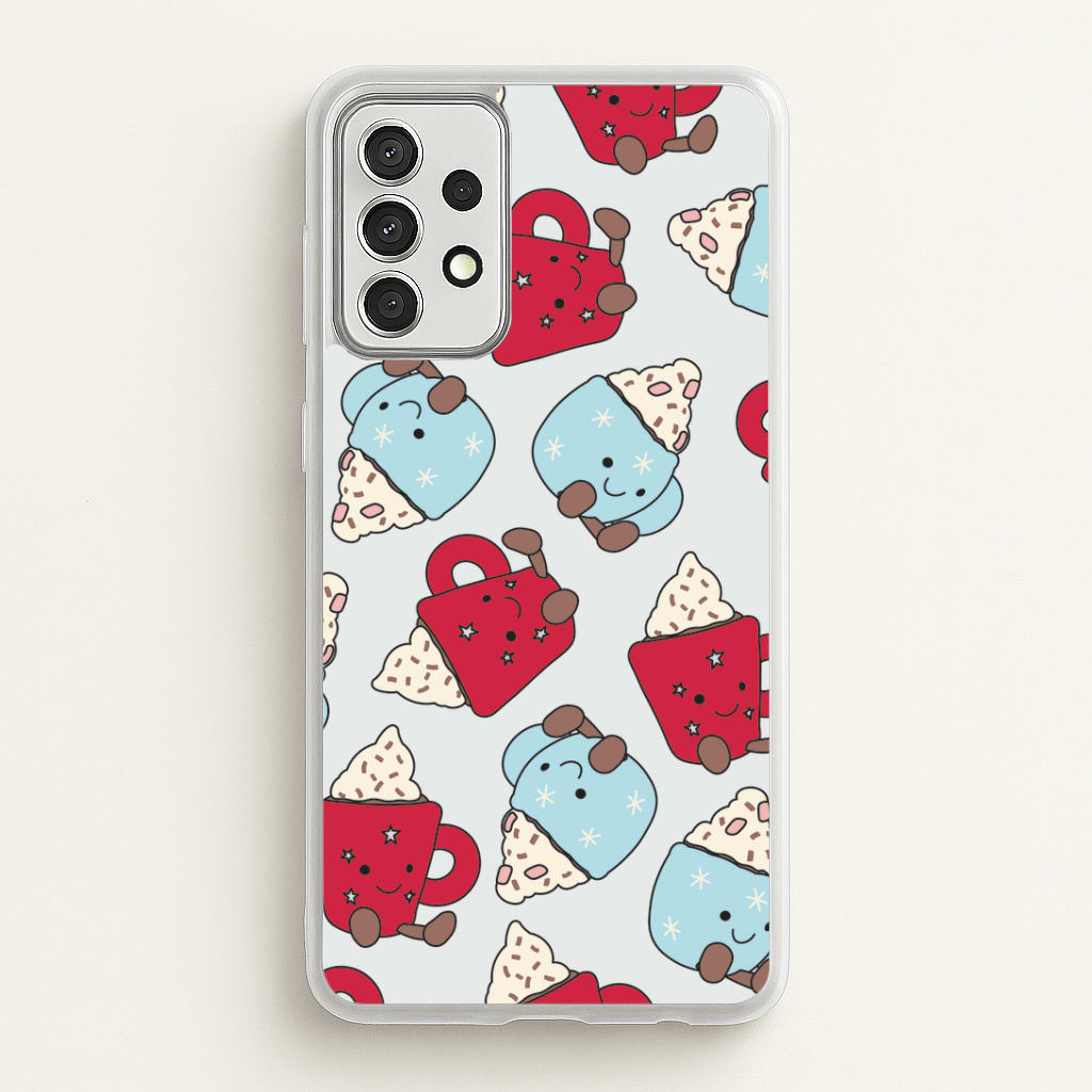 Christmas Drinks Plushies Pattern Galaxy A52 / A52s Case