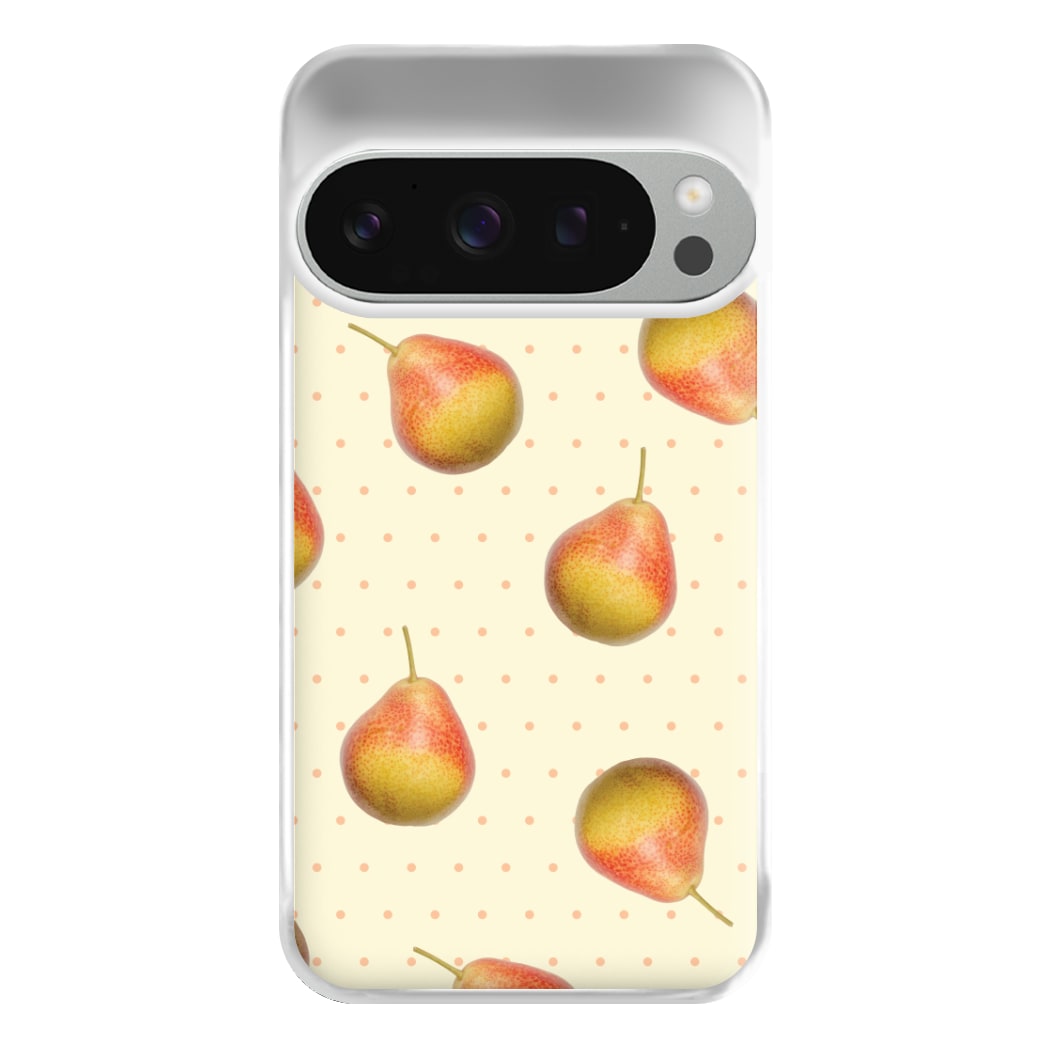 Pears And Polka Dots Pattern Google Pixel 9 Pro XL Case