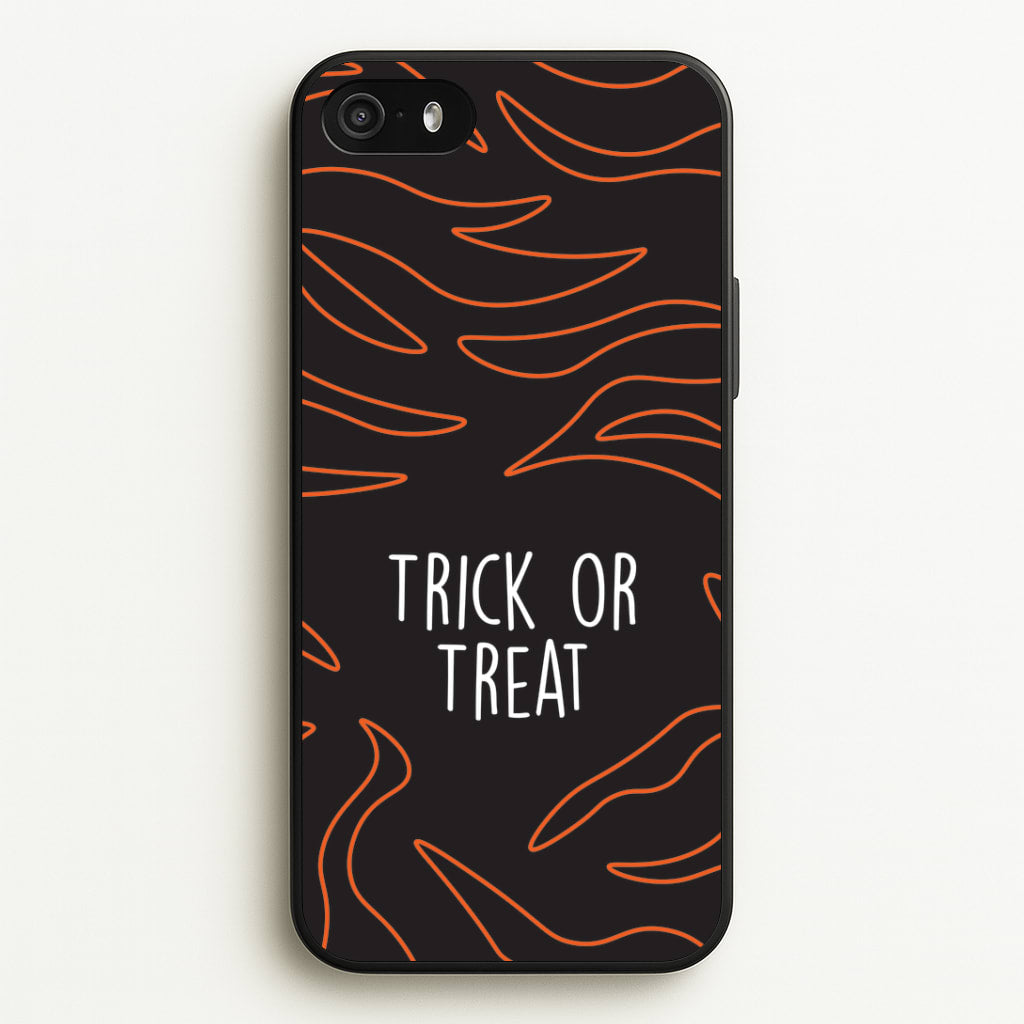 Zebra Print Trick Or Treat iPhone 5 / 5s / SE 2016 Case
