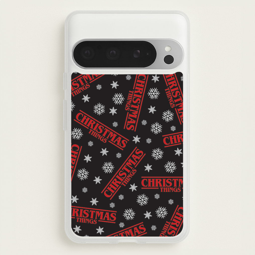 Christmas Things Snowflake Pattern Google Pixel 9 Pro XL Case