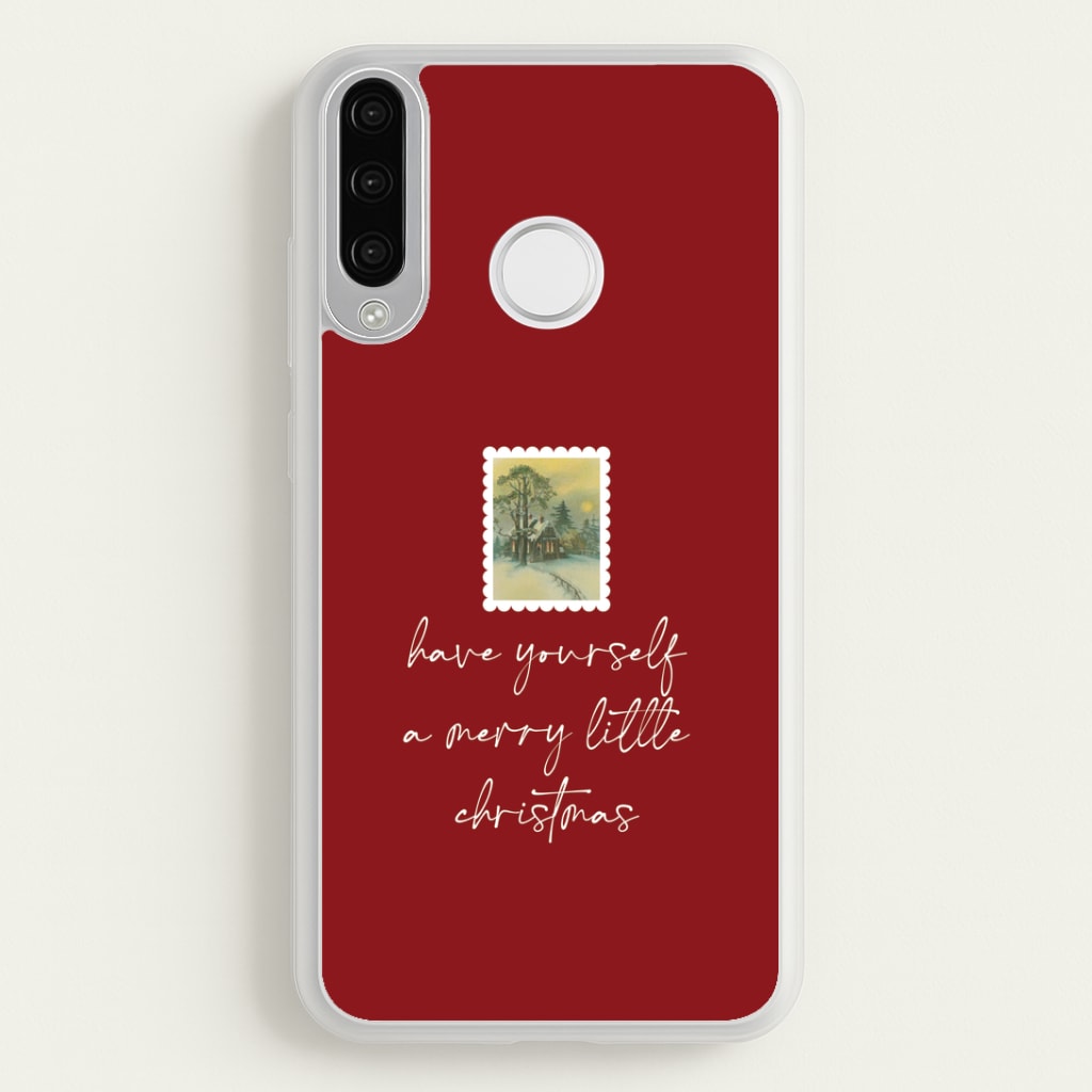 A Merry Little Christmas Stamp Huawei P30 Lite Case