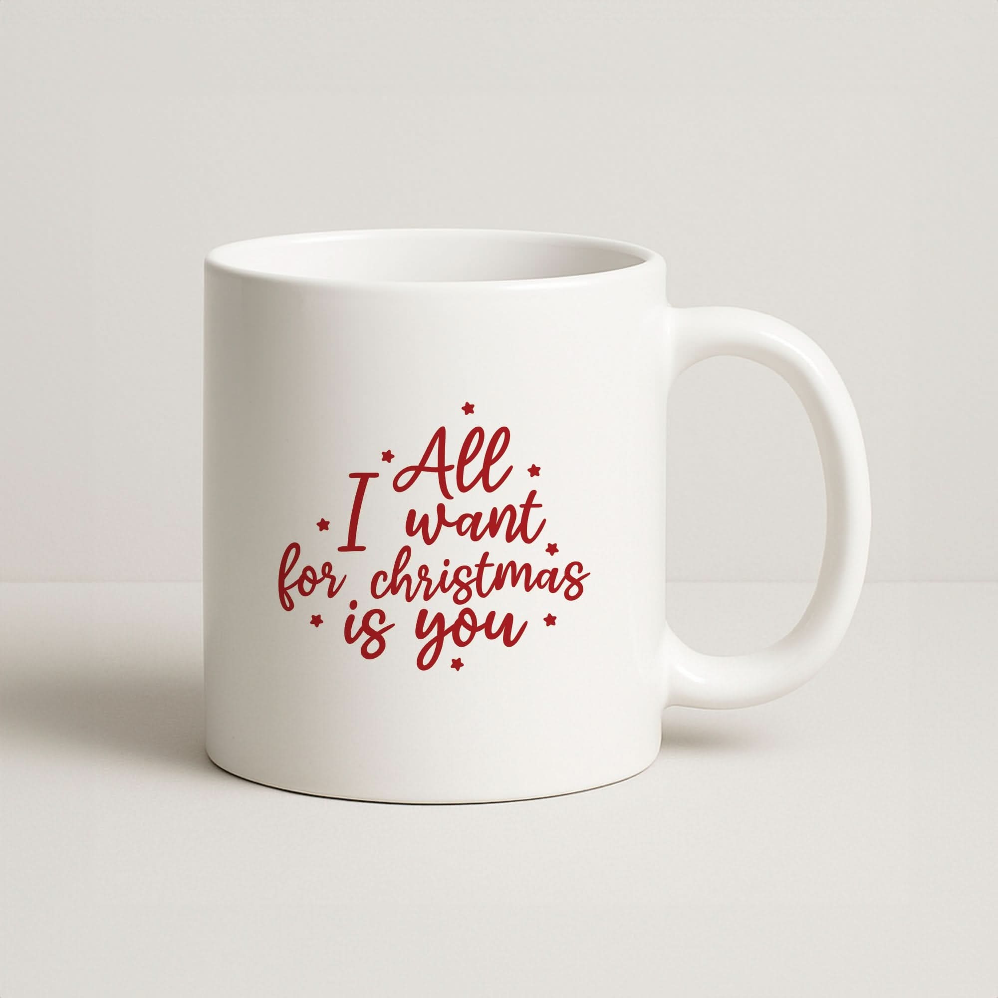 All I Want For Christmas Is You Stars Coffee Mug