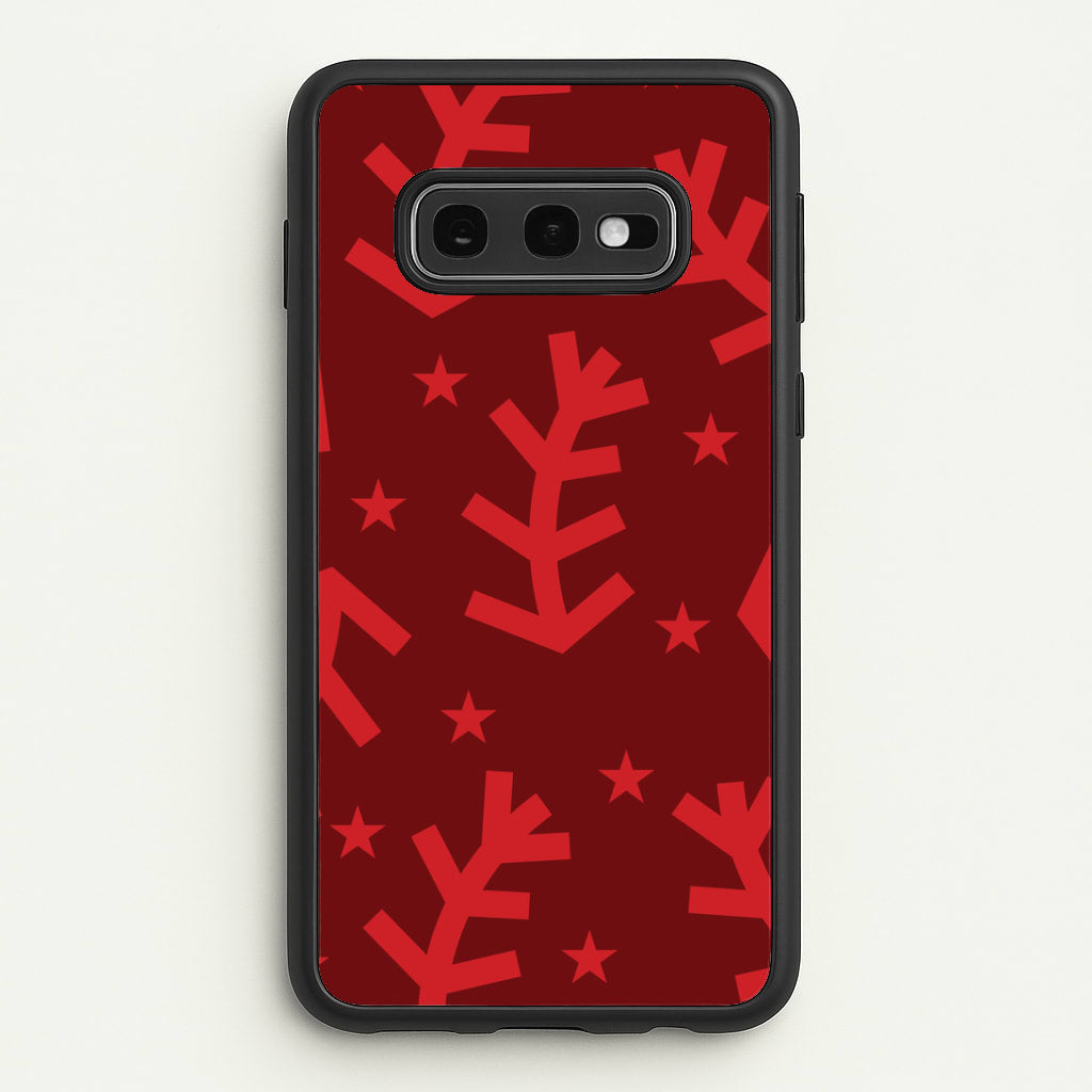 Abstract Ferns And Snowflakes Pattern Galaxy S10e Case