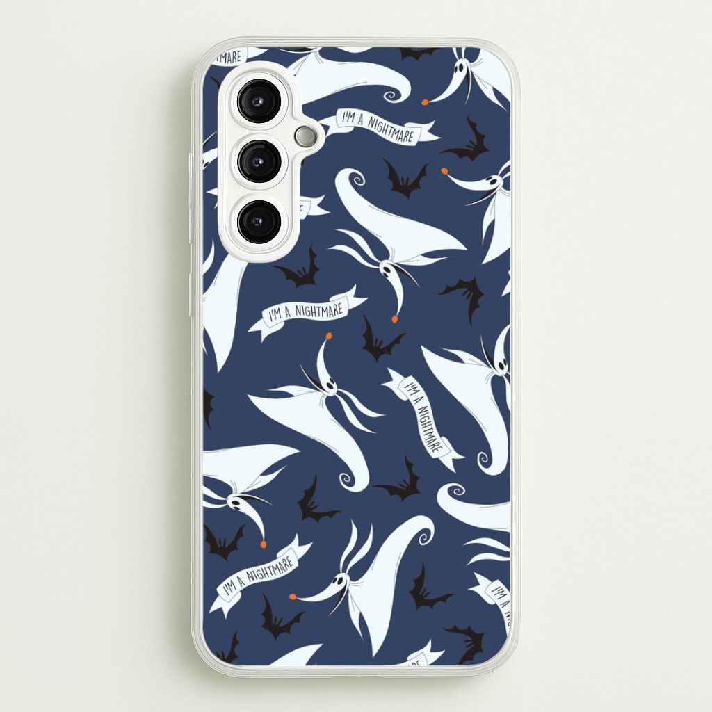 Skeleton Dog And Bats Pattern Galaxy A14 Case