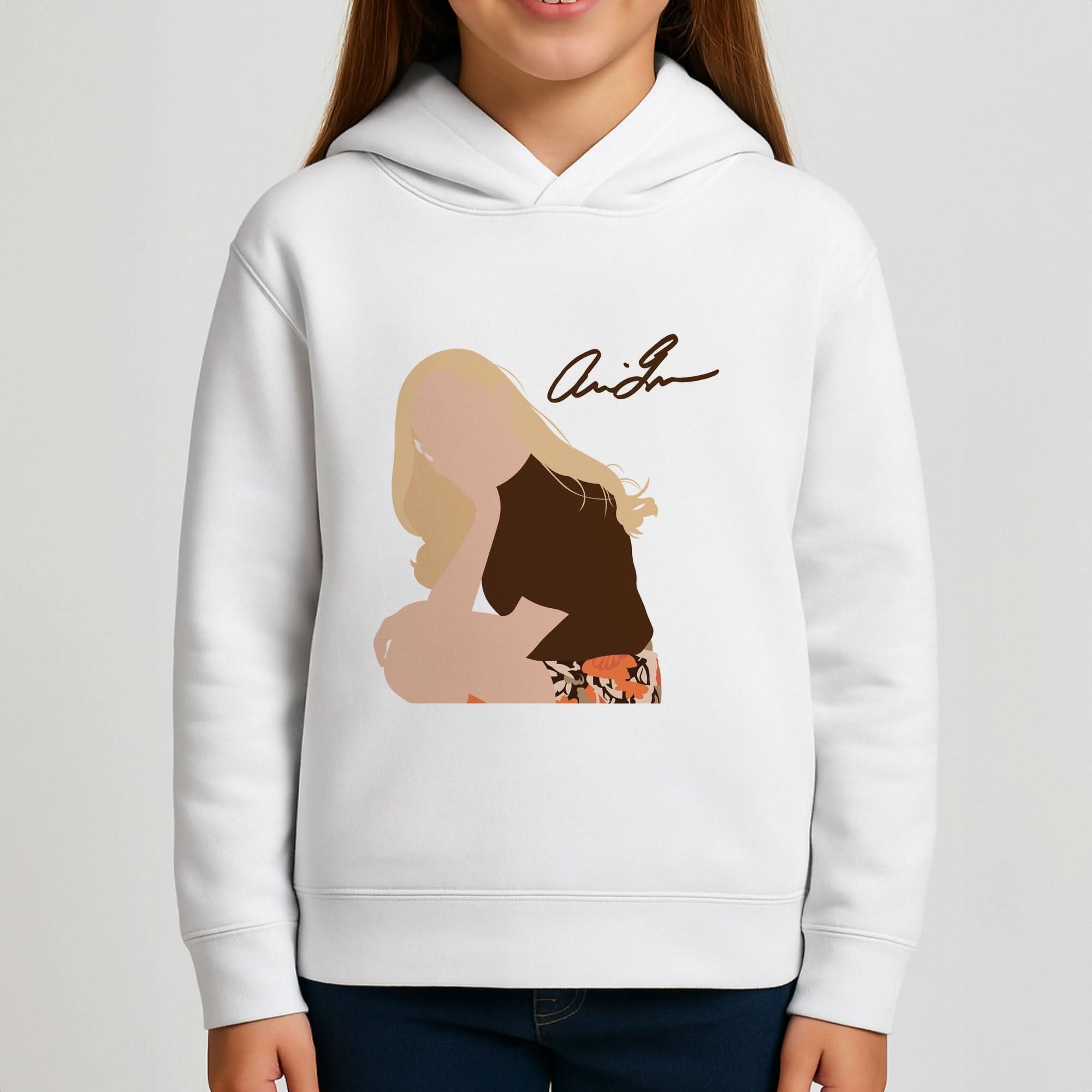 Vintage Pose Girls Hoodie
