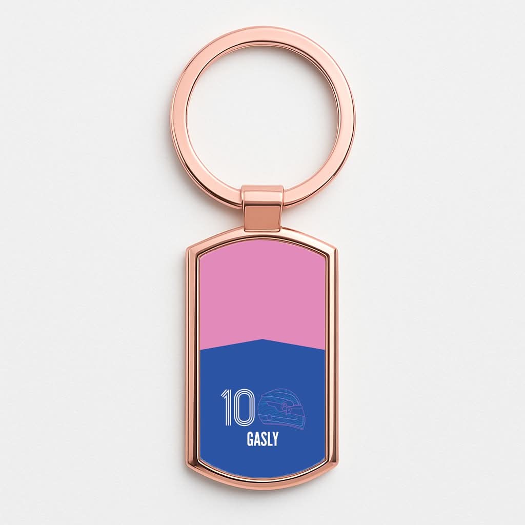 Gasly Helmet 2026 Rose Gold Keyring