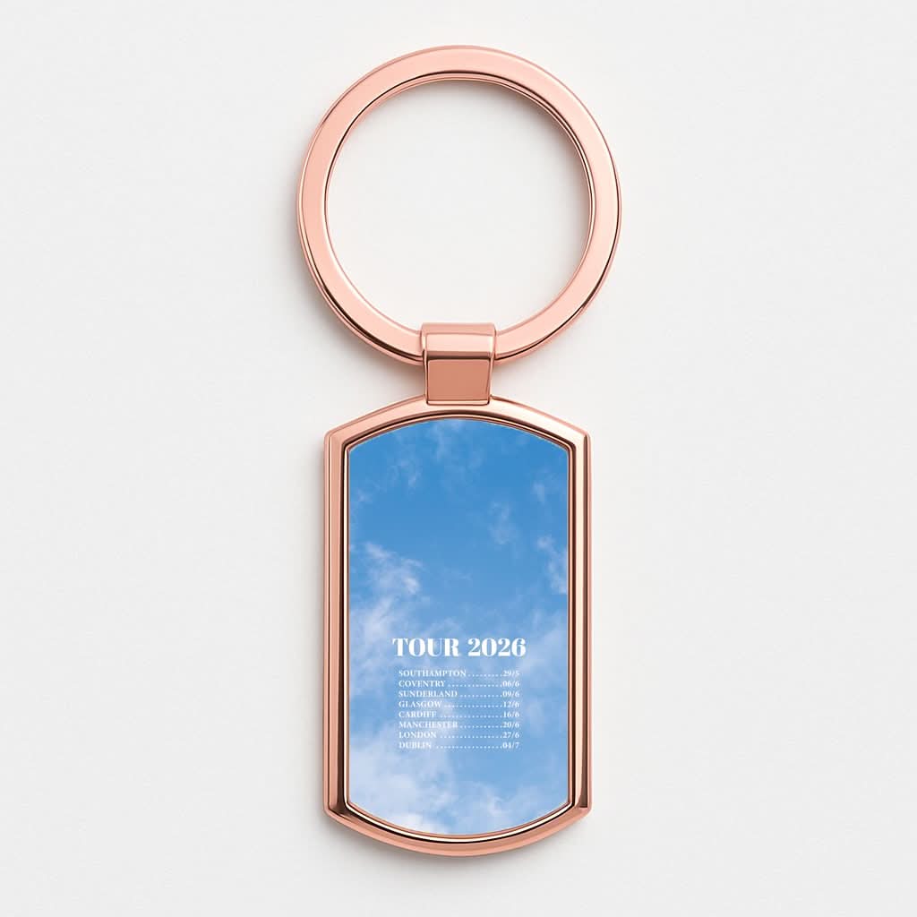 Band Tour 2026 Rose Gold Keyring