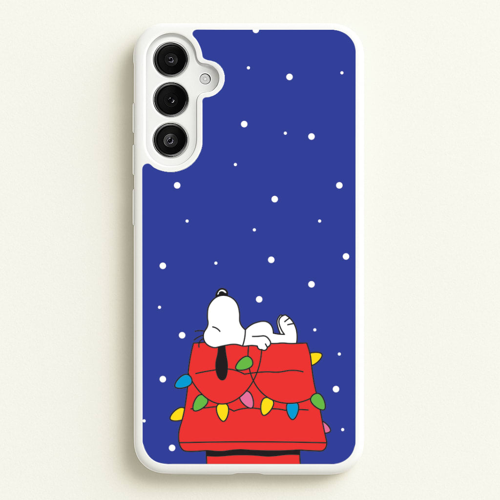 Cartoon Beagle Fairylights Galaxy A34 Case