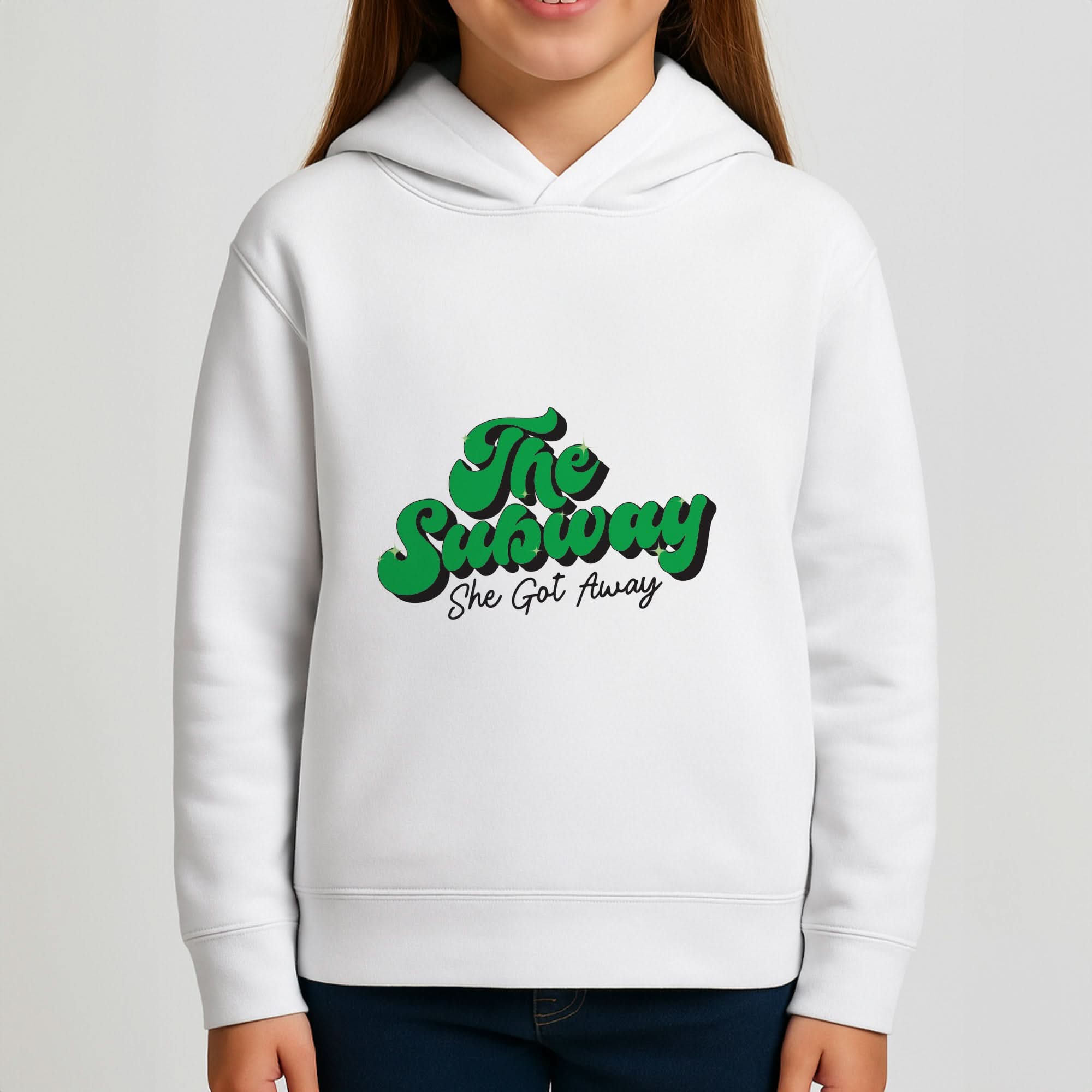 Subway Green Girls Hoodie