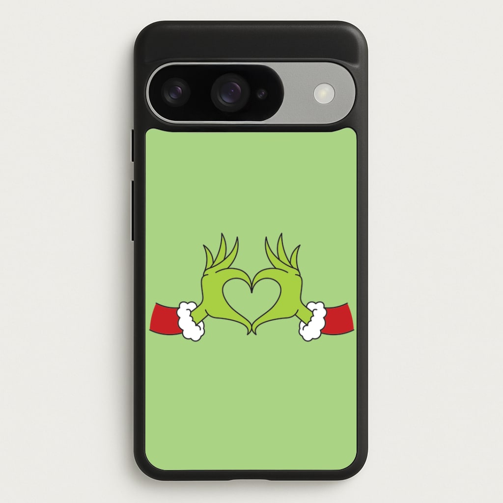 Christmas Green Heart Google Pixel 10 / 10 Pro Case