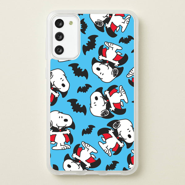 Cartoon Beagle Vampire And Bats Pattern Galaxy A41 Case