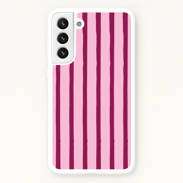 Strawberry Stripes Galaxy S22 Case