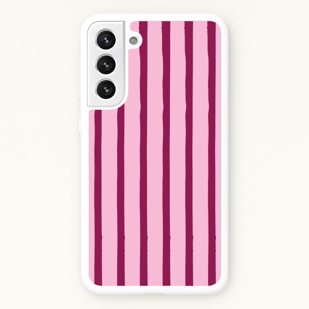 Strawberry Stripes Galaxy S21 Plus Case