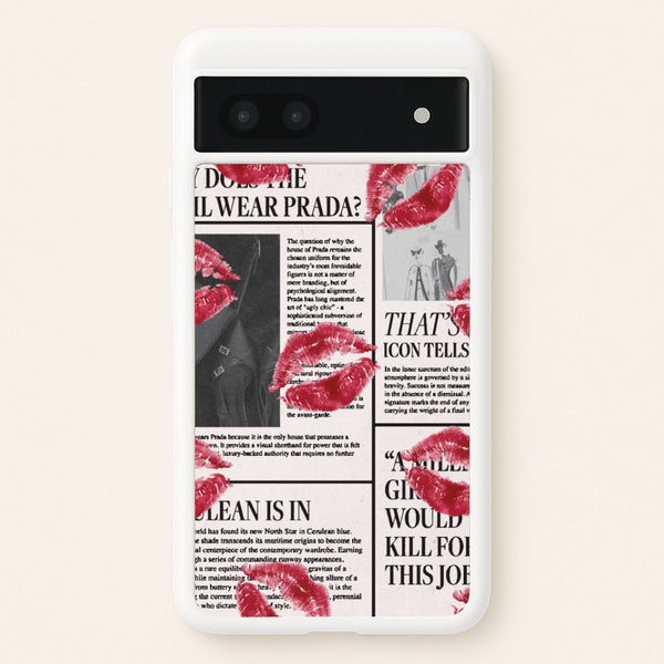 Headline Kisses Google Pixel 7a Case