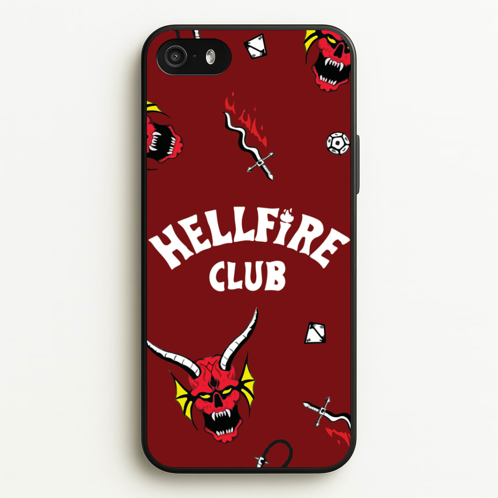 Hellfire Club Icons Collage Red iPhone 5 / 5s / SE 2016 Case