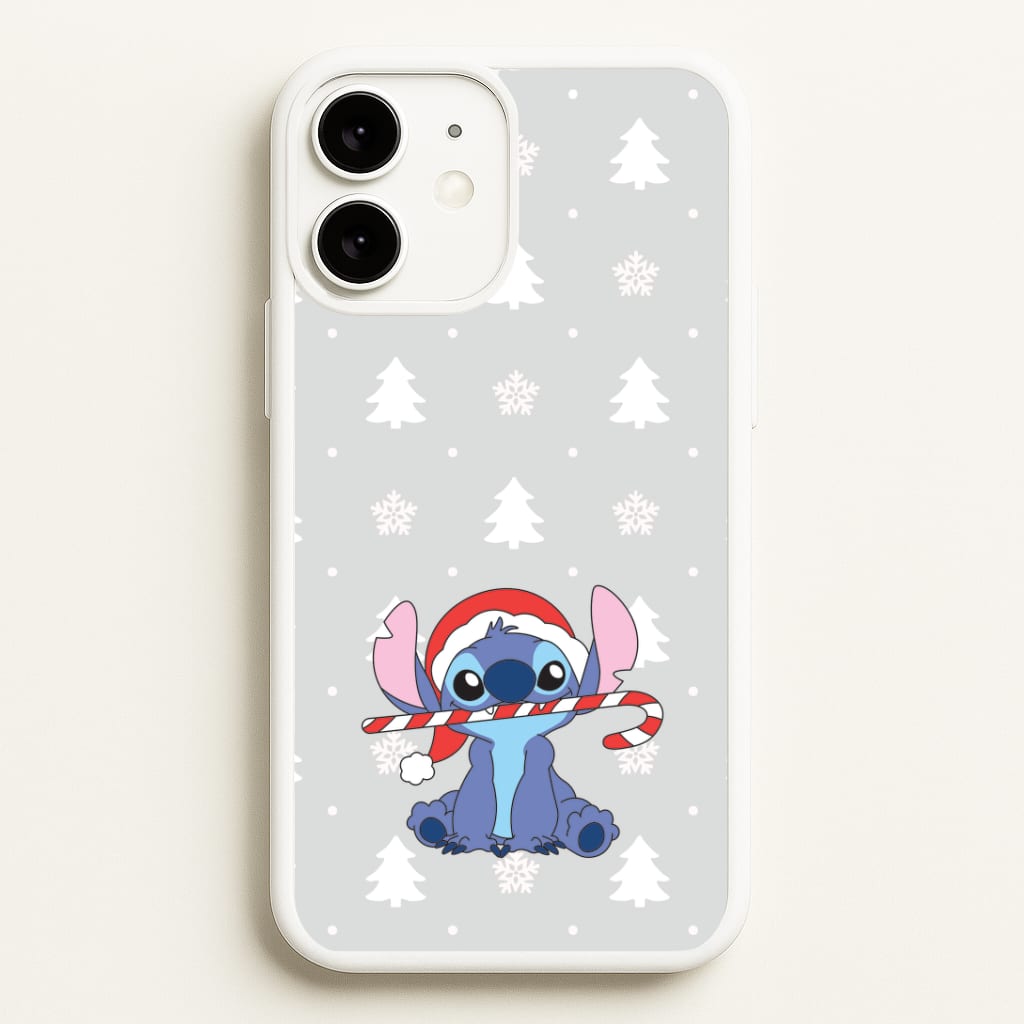 Cute Blue Alien Candycane iPhone 11 Case