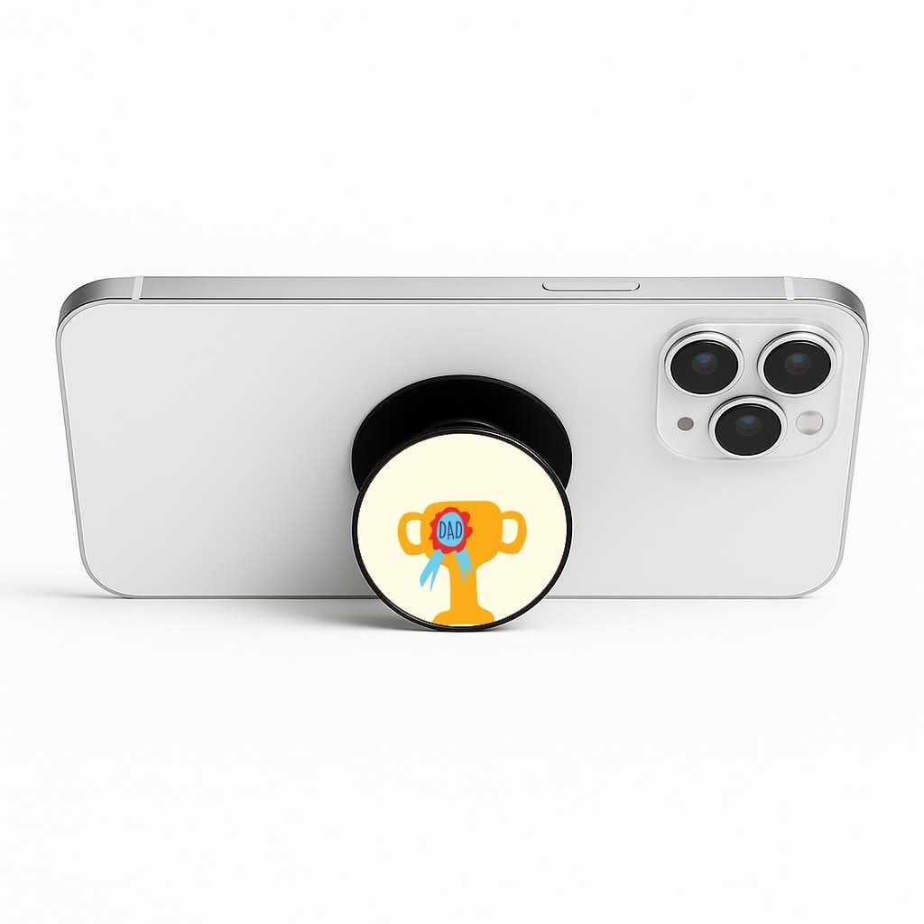 Cartoon Dad Trophy Phone Stand