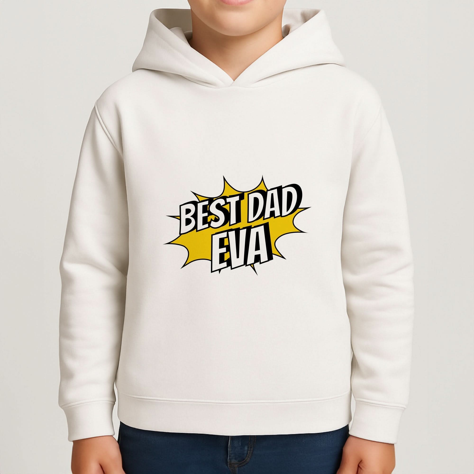 Comic Book Best Dad Eva Boys Hoodie