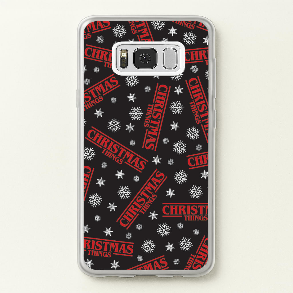 Christmas Things Snowflake Pattern Galaxy S8 Plus Case