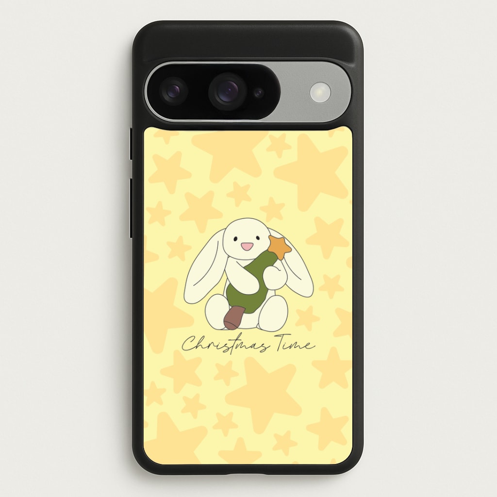 Christmas Bunny Stars Plush Google Pixel 10 / 10 Pro Case