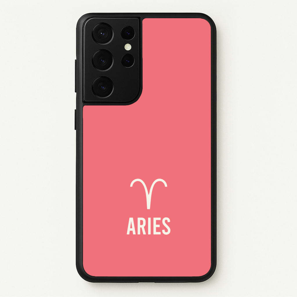 Aries Pastel Zodiac Galaxy S21 Ultra Case