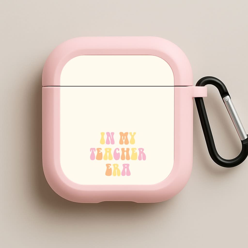 In My Teacher Era Pink AirPods Case