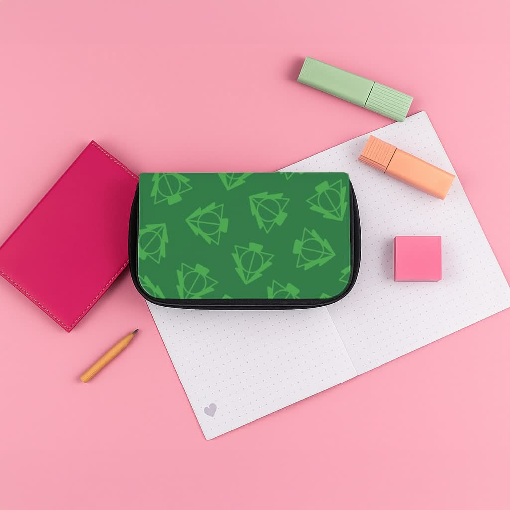 Christmas Tree Wizard Icon Pattern Pencil Case