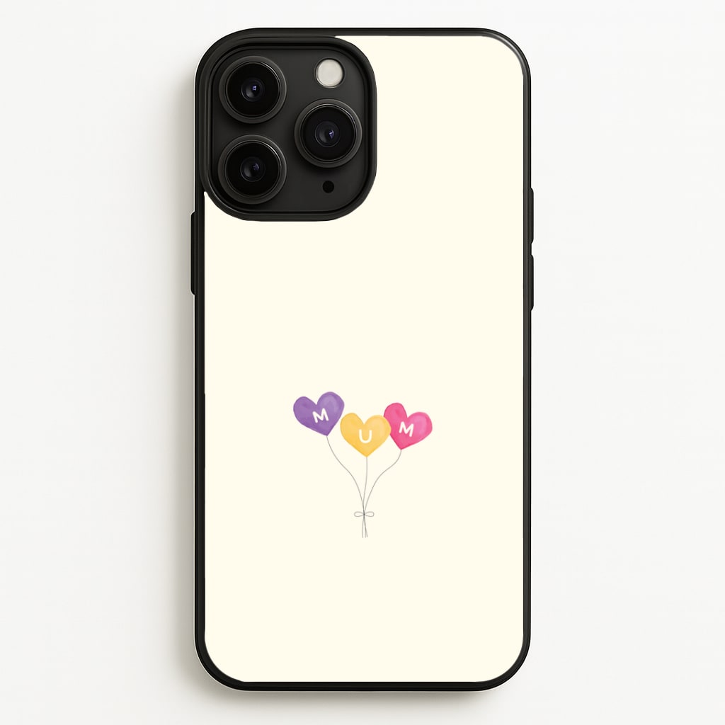Mum Watercolour Balloons iPhone 11 Pro Case