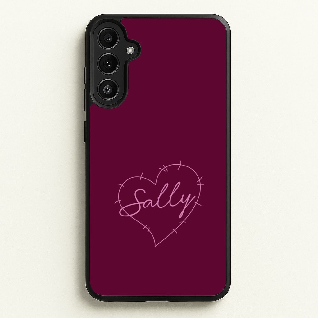 Stitched Heart Sally Galaxy A34 Case