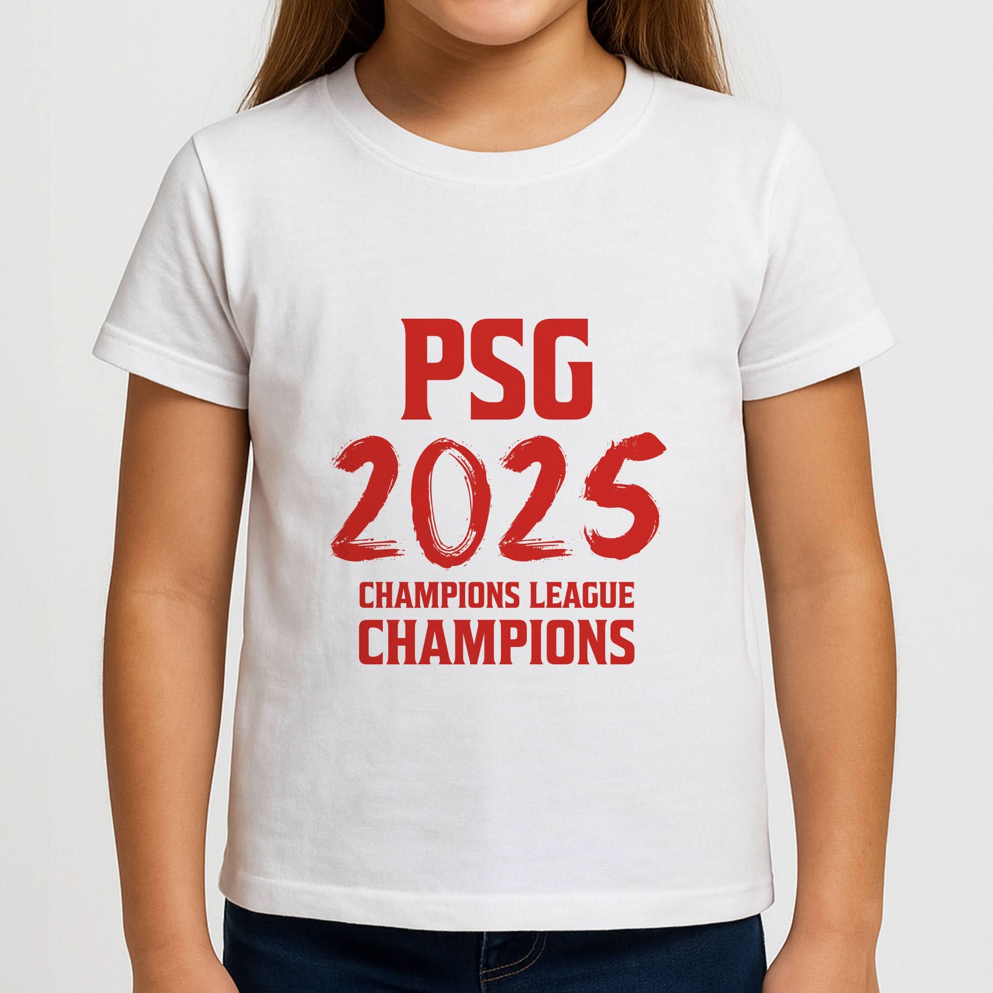 Champion League Winners 25 PSG Girls T-Shirt