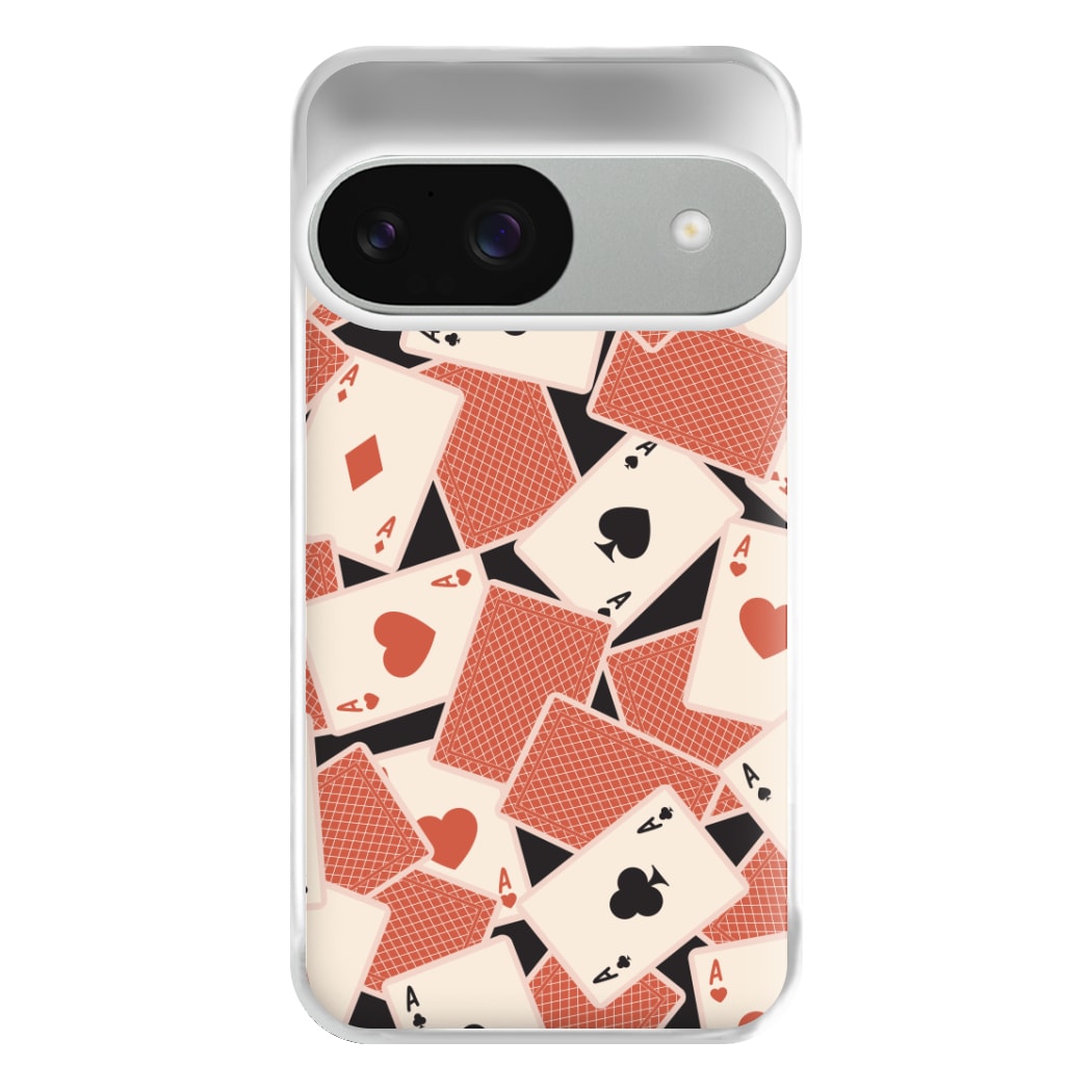Playing Cards Collage Pattern Google Pixel 9 / 9 Pro Case