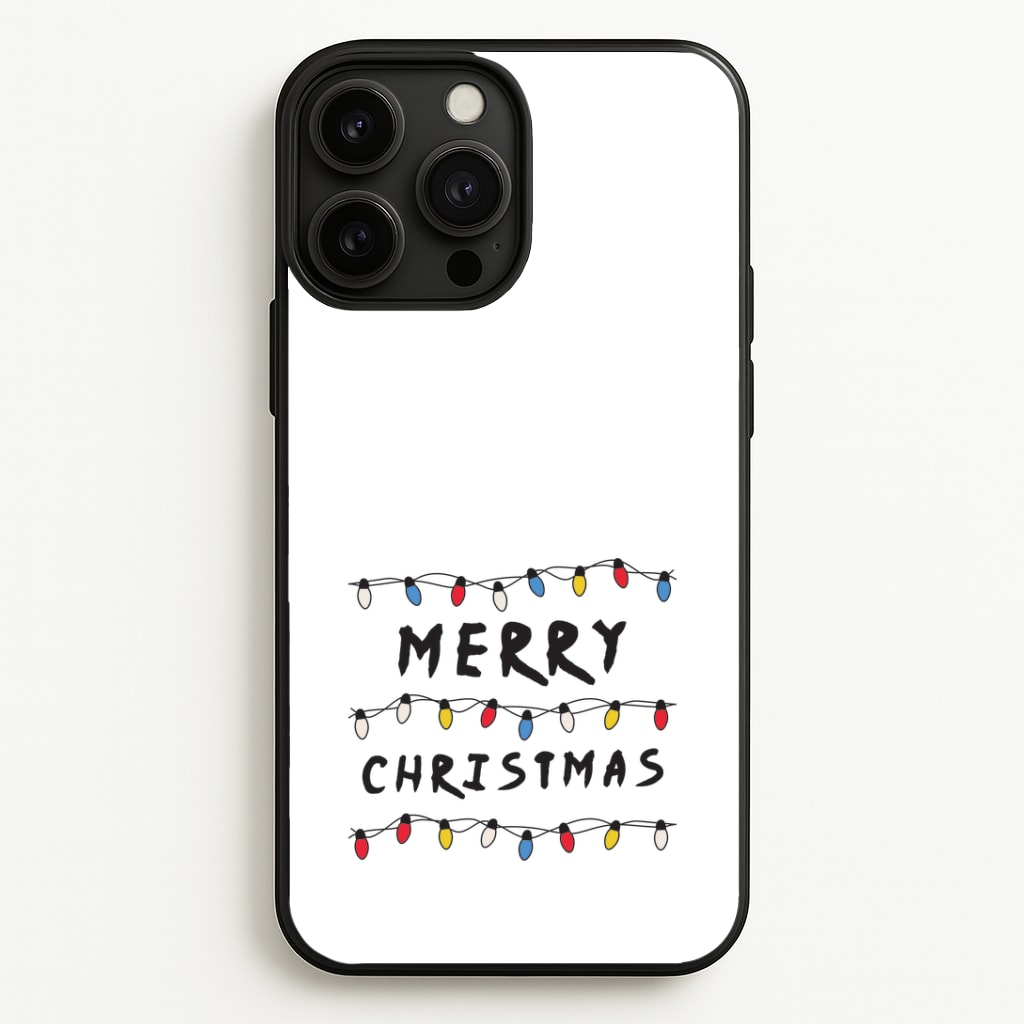 Merry Christmas String Lights iPhone 13 Pro Case