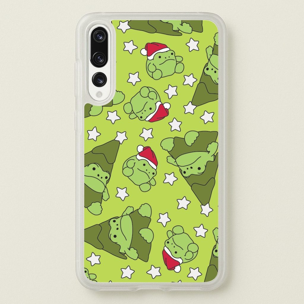 Christmas Frogs And Stars Plush Pattern Huawei P20 Pro Case