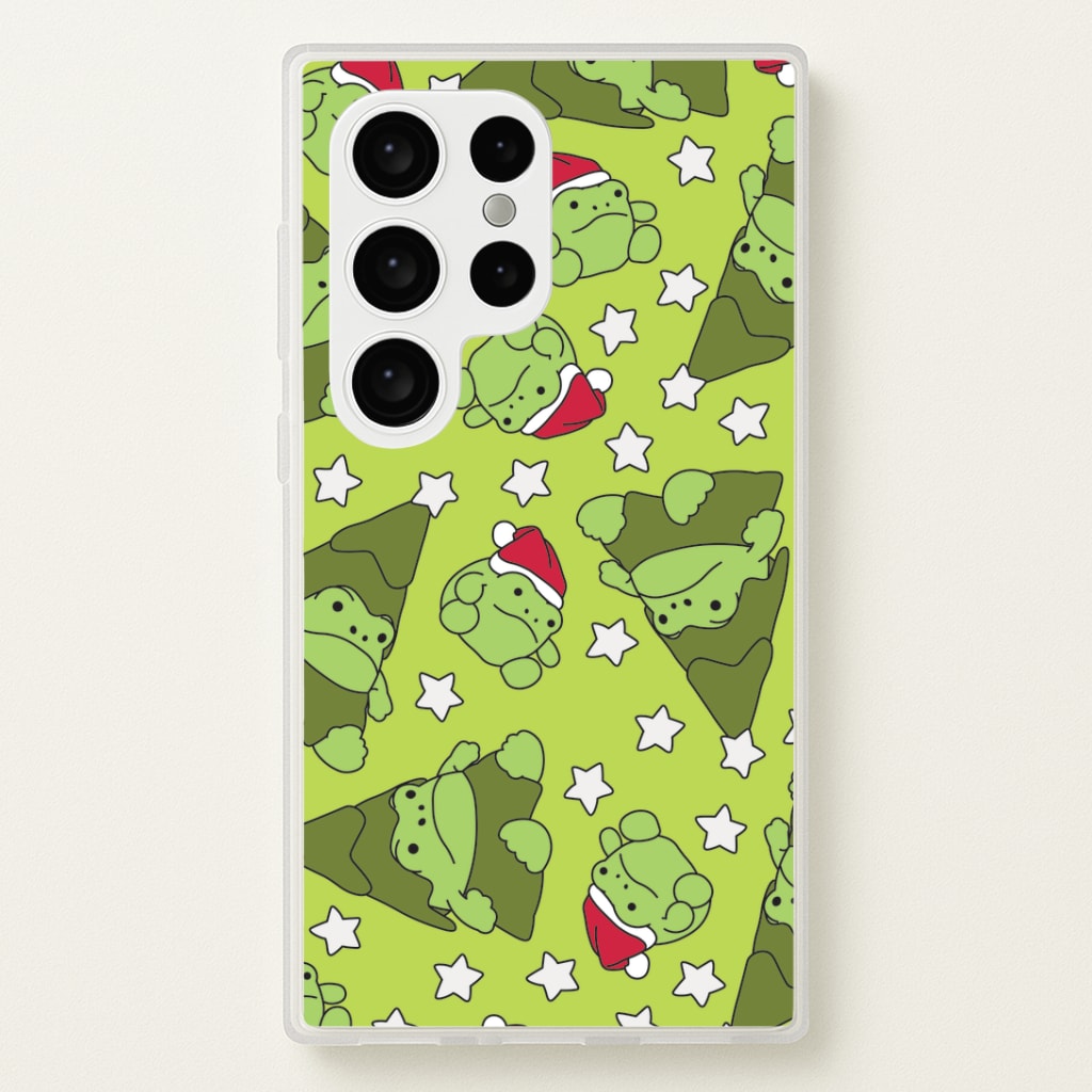 Christmas Frogs And Stars Plush Pattern Galaxy S24 Ultra Case