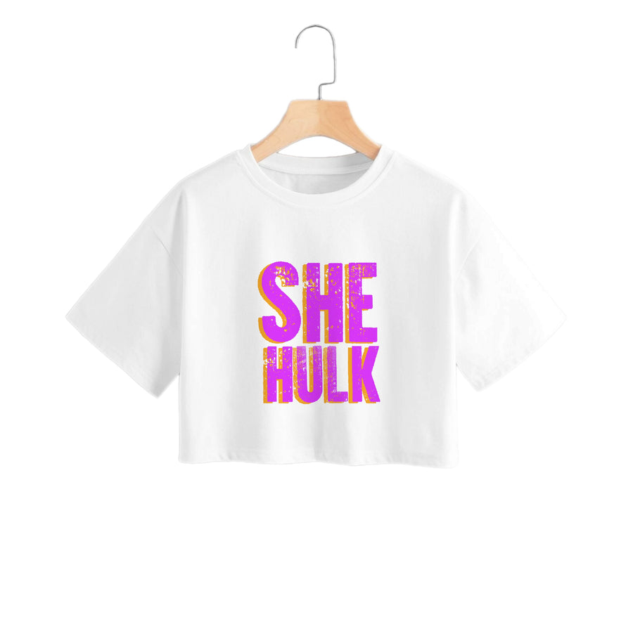 Pink - She Hulk Crop Top