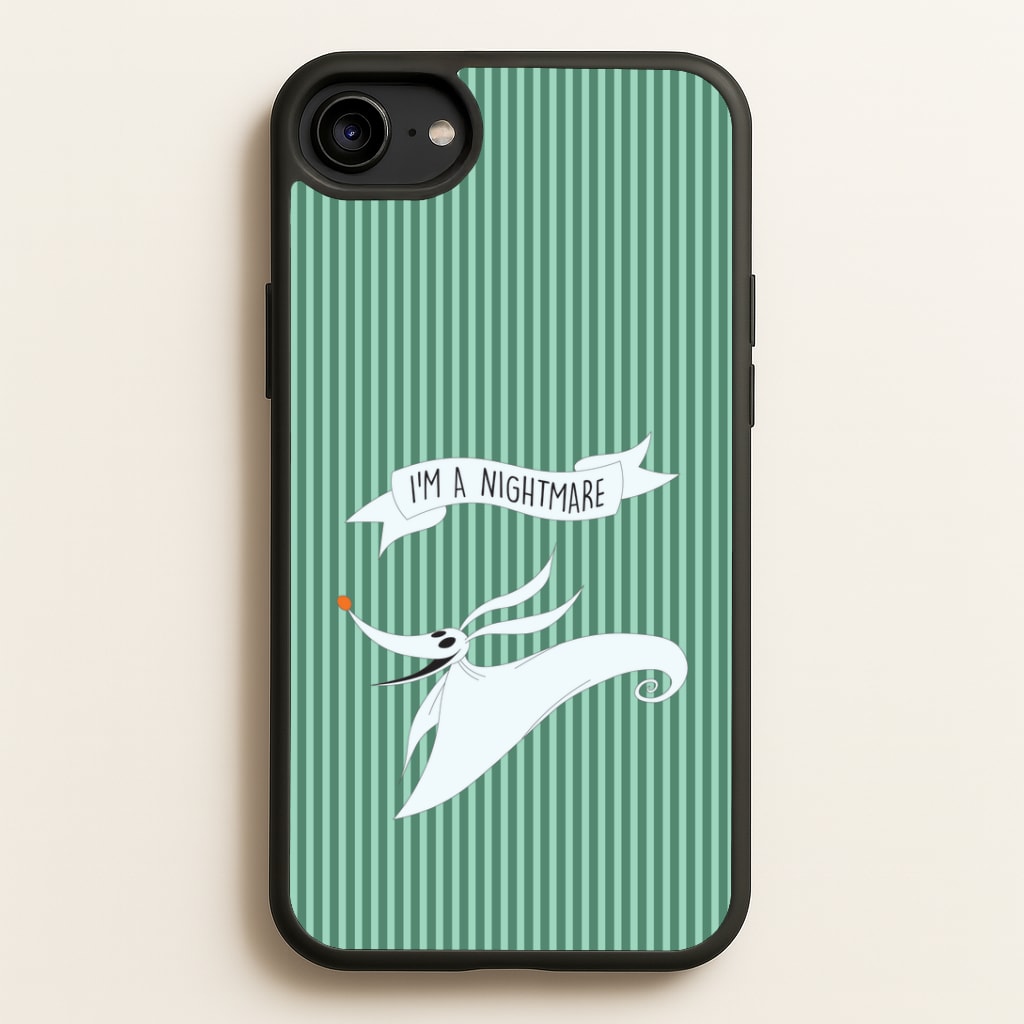 Stripey I'm A Nightmare iPhone 6 / 7 / 8 / SE Case