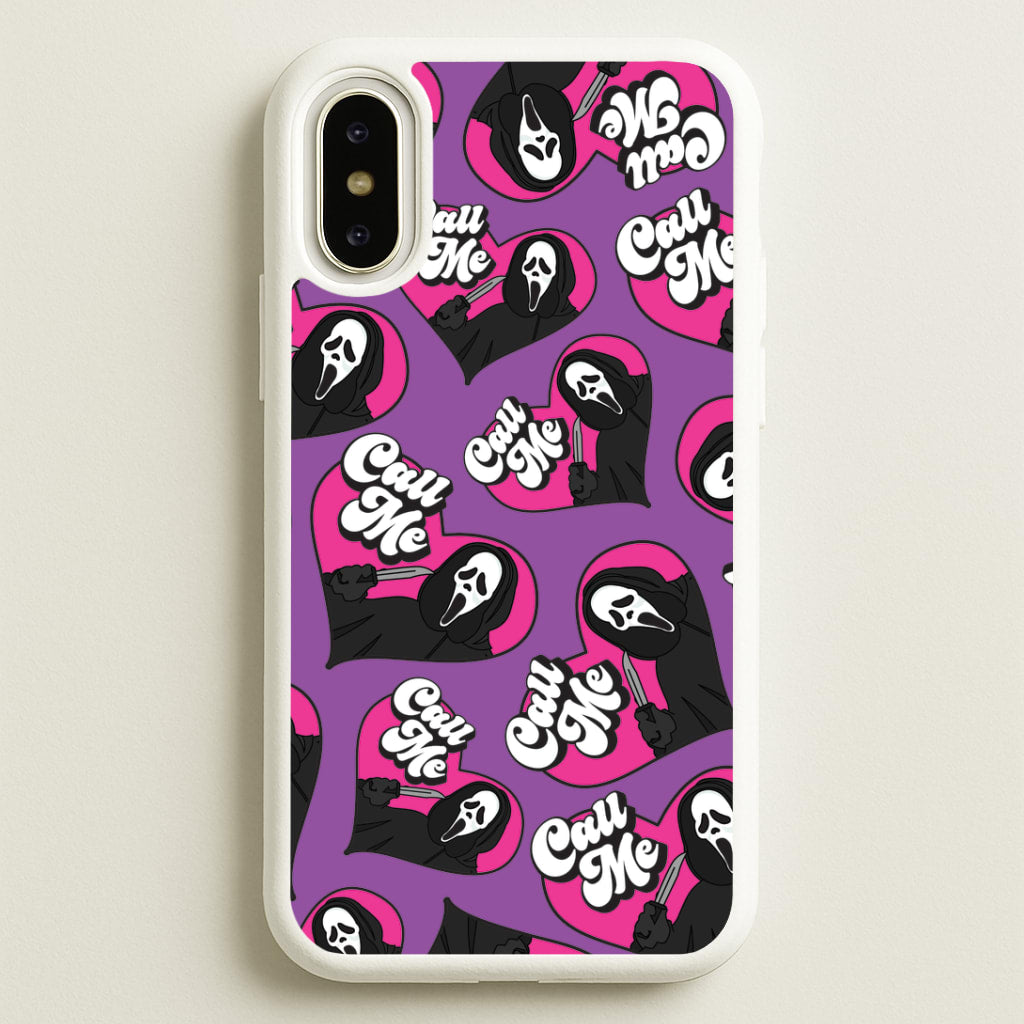 Call Me Heart Pattern iPhone X / XS Case