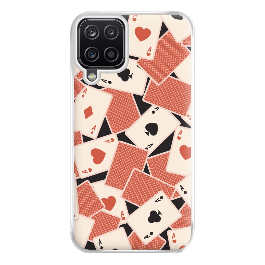 Playing Cards Collage Pattern Galaxy A12 Case
